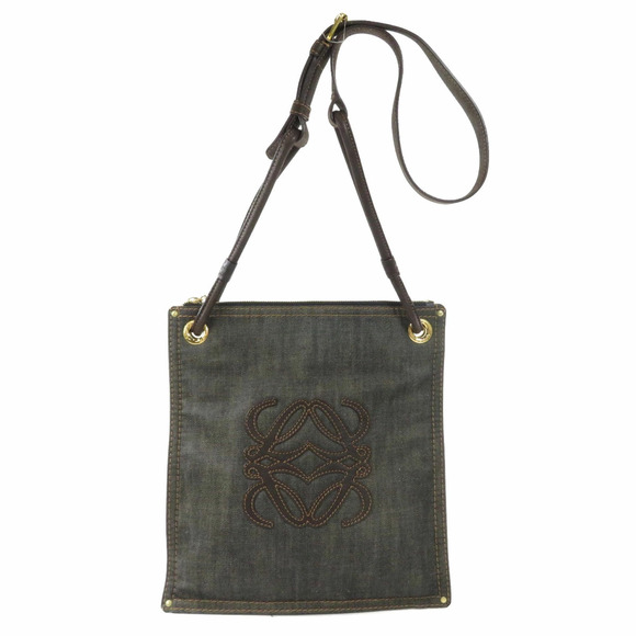 Loewe Logo Shoulder Bag Denim